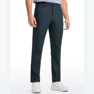 Mens Black Work Golf Pants 32x32 CRZ YOGA Casual All Day Comfy Active